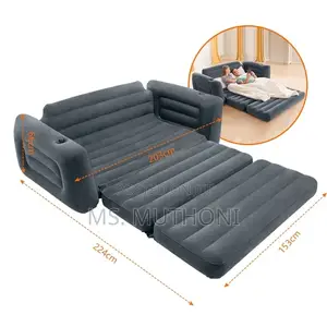 3 Seater Intex Inflatable Pull-Out Sofa Plus Free Electric Pump