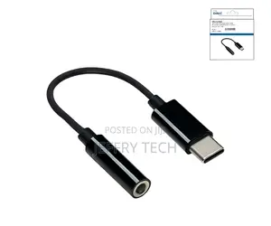 Usb-C Adapter to 3.5mm Audio (Digital), With Chipset, Black, Dinic Box