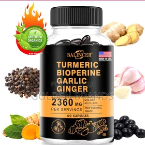 Curcumin Inflammation Black Pepper Premium Joint Flexibility Muscle
