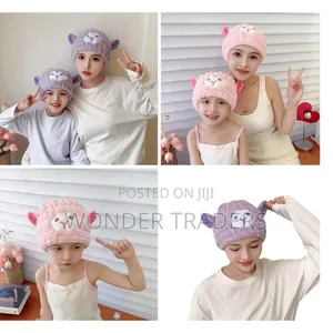 Microfiber Dry Hair Towel Cute Cartoon Women and Child After Shower