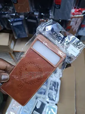 Leather Phone Case for a Google Pixel 6 Phone.