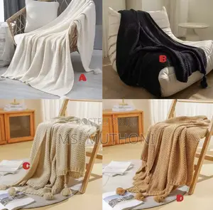 Quality Knit / Crochet Throw Blankets With Tassels