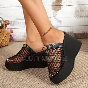 Ladies Mesh Wedge Platforms