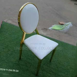 White and Gold Dining Chairs