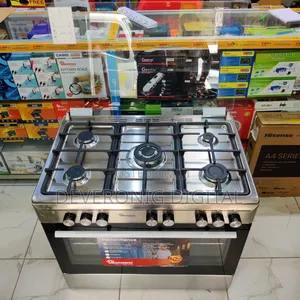 *Ramtons Silver Cooker 5gas 90x60 Inox Cooker- (Rf/499)