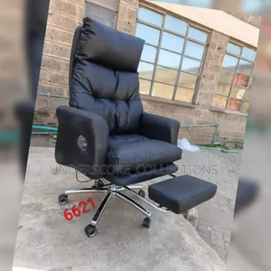 Grey/Black Leather Office Chairs