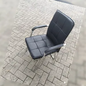 Black Leather Visitor's Chair
