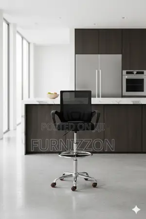 Adjustable Mesh High Counter Chair for Reception and Shops