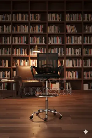 Comfortable Adjustable Mesh Counter Chair for Office and Salon