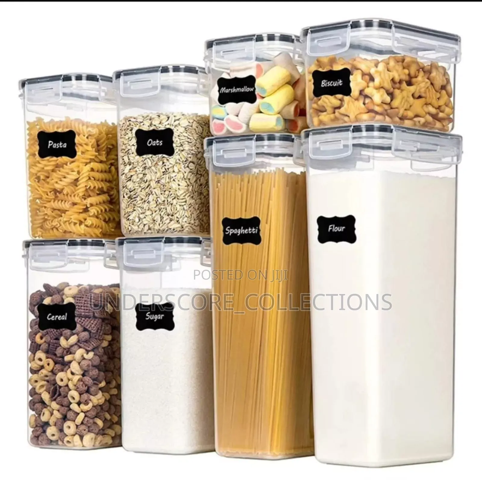 8pc Food/Cereal Pantry Storage Containers
