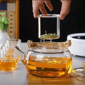Heat Resistant Borosilicate Tea Pot