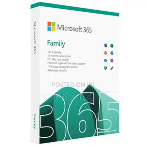 Microsoft Office 365 Family 6 Users 1 Year Subscription