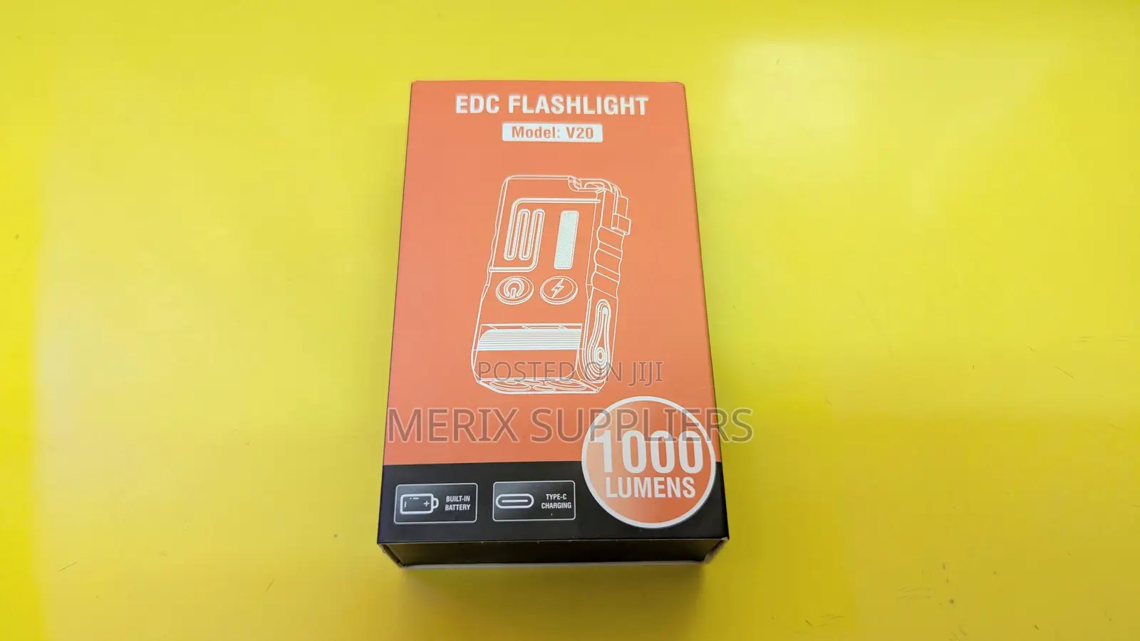 Boruit V20 Mini Edc Flashlight Swivel Head Buzzer Usb Led