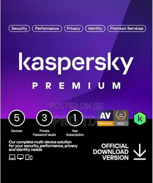 Kaspersky Premium ( Total Security ) 5 Devices 1 Year
