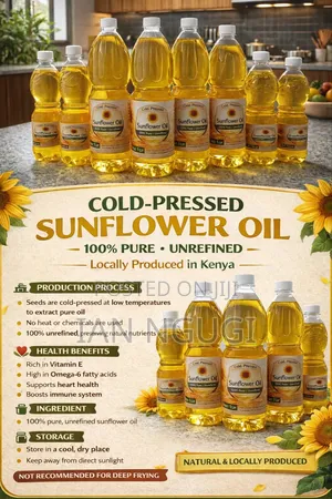 Sunflower Oil (Cold Pressed), Organic.