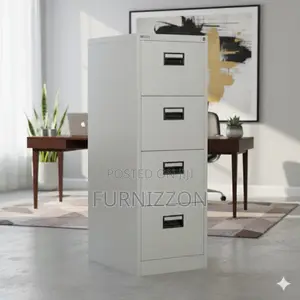 Strong 4 Drawer Metal Filing Cabinet for Office Storage