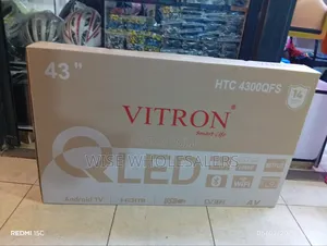 Vitron Qled 43"Inches,Frameless FHD Smart Android Tv Appstore