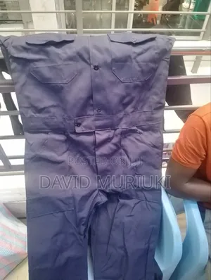 Navy Blue Industrial Workwear Coverall (Unisex)