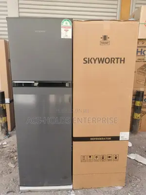 Skyworth 280 Litres Double Door No Frost Fridge - Top Freezer