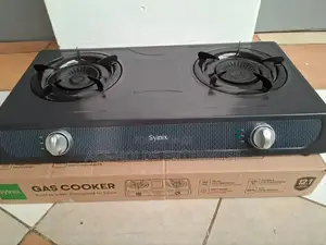 Syinix 2 Burner Stainless Coated Table Gas Cooker - Auto Ignition