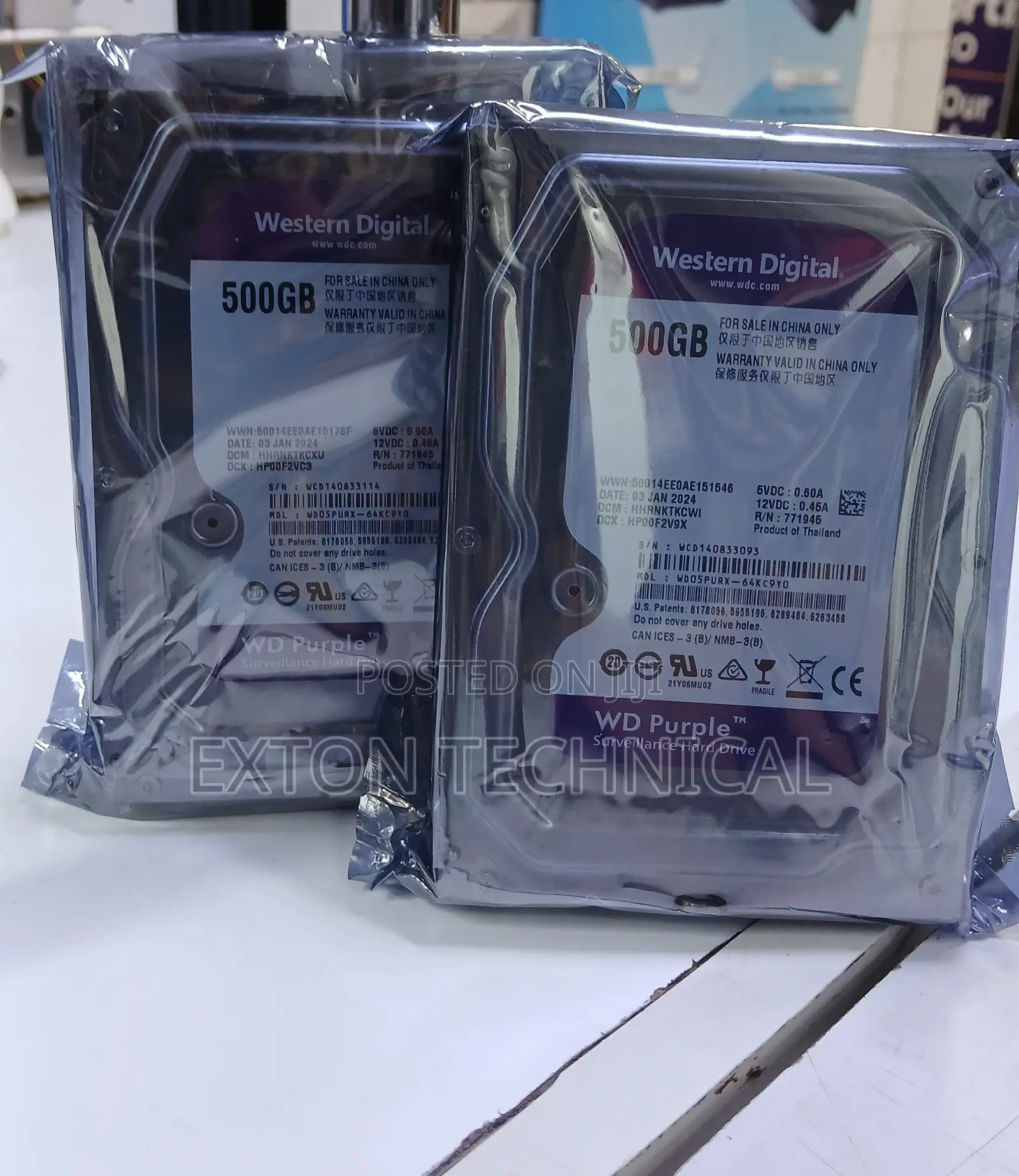 Disksignificant Quality 500gb Wd Purple Harddisk Surveillance