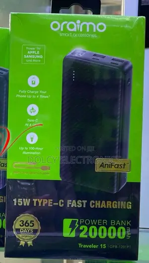 Oraimo Power Bank Opb-1201p Type-c In And Out 15w