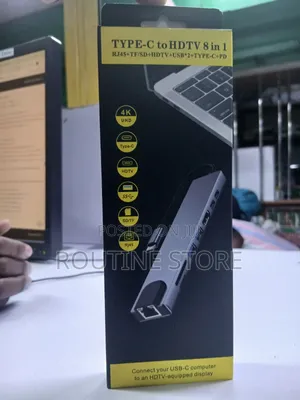 Type C Hub to HDTV 8 in 1