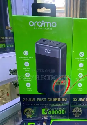 Oraimo Powerbox 400 Vision Obp-7400q 40,000mah Powerbank 22.5w