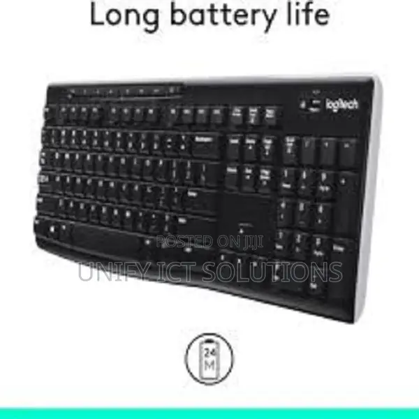 "Logitech Wireless Keyboard - Black -"