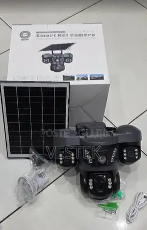 Triple Lens Solar Powered 4g Camera V380 Pro App Outdoor CCTV