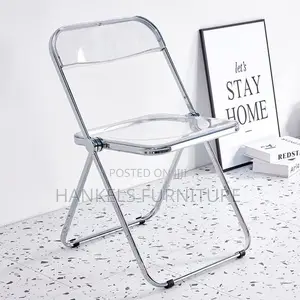 Acrylic Foldable Chair for Sale – Transparent Folding Chair