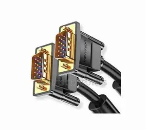 Vention Vga(3+6) Male to Male Cable With Ferrite Cores 15meter Black