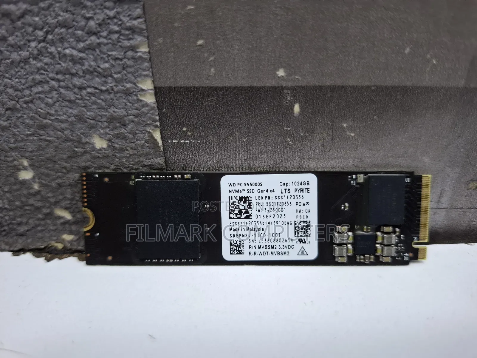 Western Digital Sn5000s 1tb M.2 2280 Pcie 4x4 Nvme Solid State
