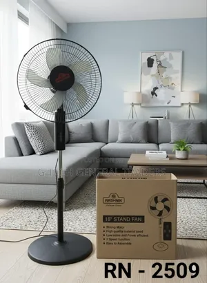 Rashnik 16inch Heavy Duty Standing Fan With Remote