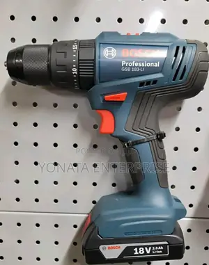 Brushless Bosch Cordless Drill With Two Batteries 18v