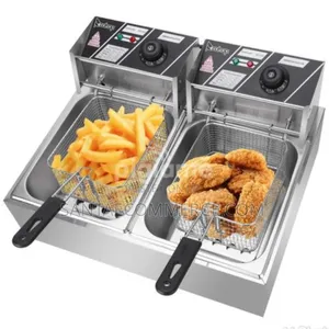 Nunix Double Tank 6+6l Stainless Steel Deep Fryer