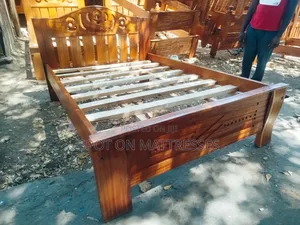 4x6 Mahogany Beds (Mattresses Available) + Free Delivery In Nairobi.