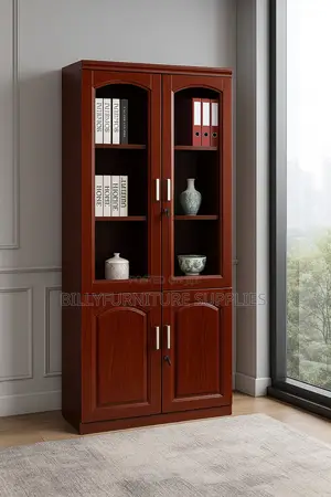 2 Door Mahogany File Cabinet