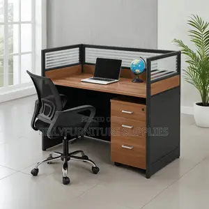 Brown One Way Workstation