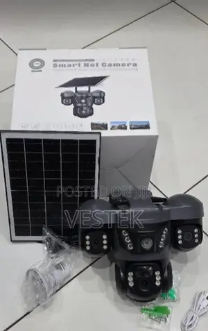V380 Triple Lens Solar 3lens CCTV Security Camera