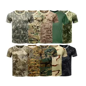 Tactical Outdoor Camouflage Short Sleeve Desert Camo Woodland T-Shirts