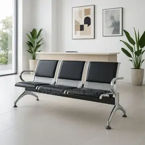 3 Linked Padded Visitors Bench
