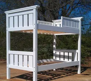 3.5x6 Top Bottom Grey Double Bunk Bed