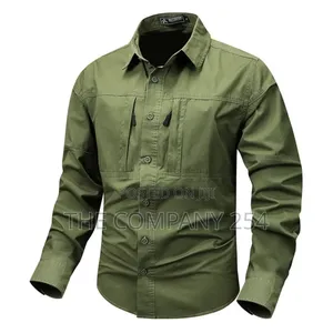 Spandex Full Double Zip Tactical Shirts Hiking Hunting Outdoor