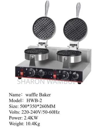Commercial Double Waffle Baker/Double Waffle Baker