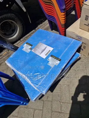 Complast Square Plastic Blue Table.