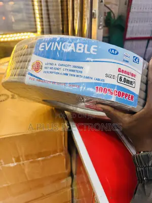 Evincable 6.0mm Twin Wiring Cable – Premium Electrical Wire