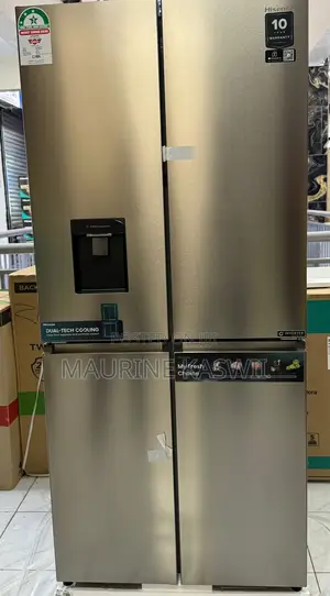 Hisense 470 L French Door 4dooor With Dispenser Grey