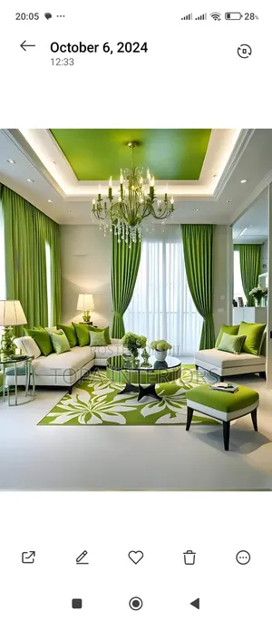 Green Curtains for Living Room Windows Wall Decorations