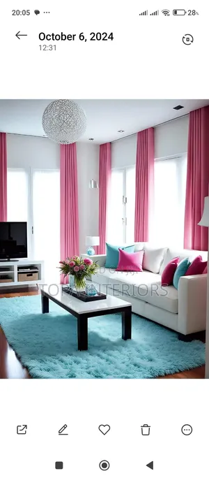 Decorative Pink Curtains for House Revamp Living Room Curtains
